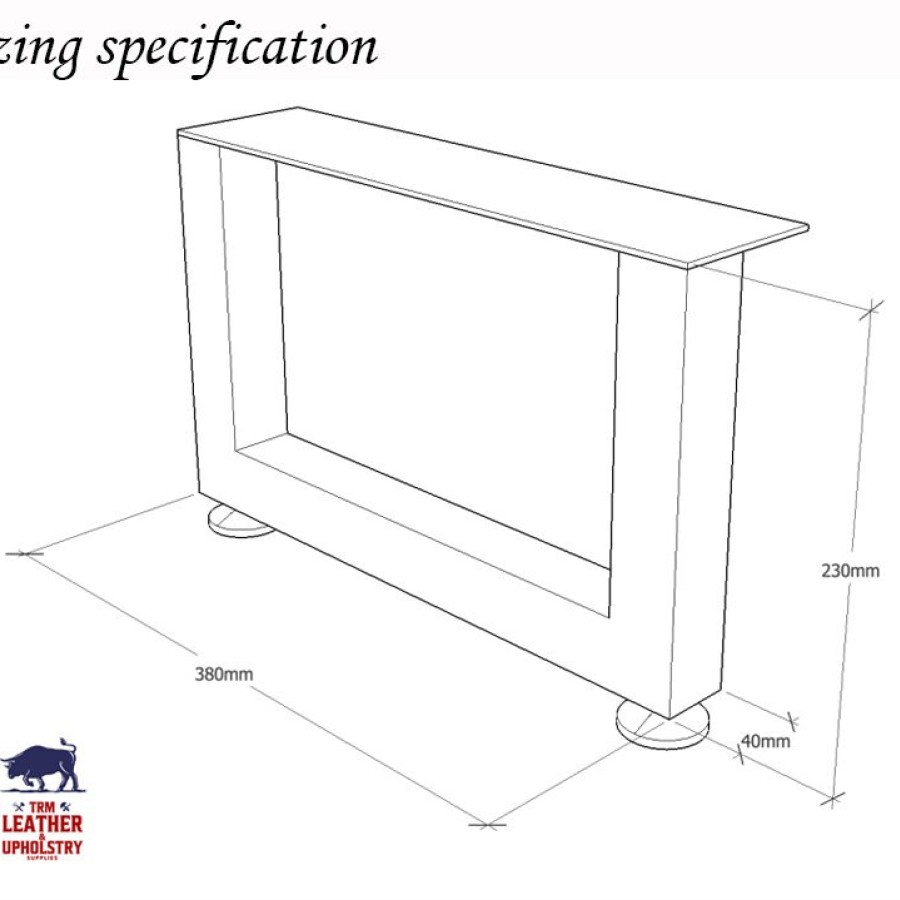 Set of 4 Premium steel bench / furniture legs / Furniture feet - **Handmade in the U.K** 1
