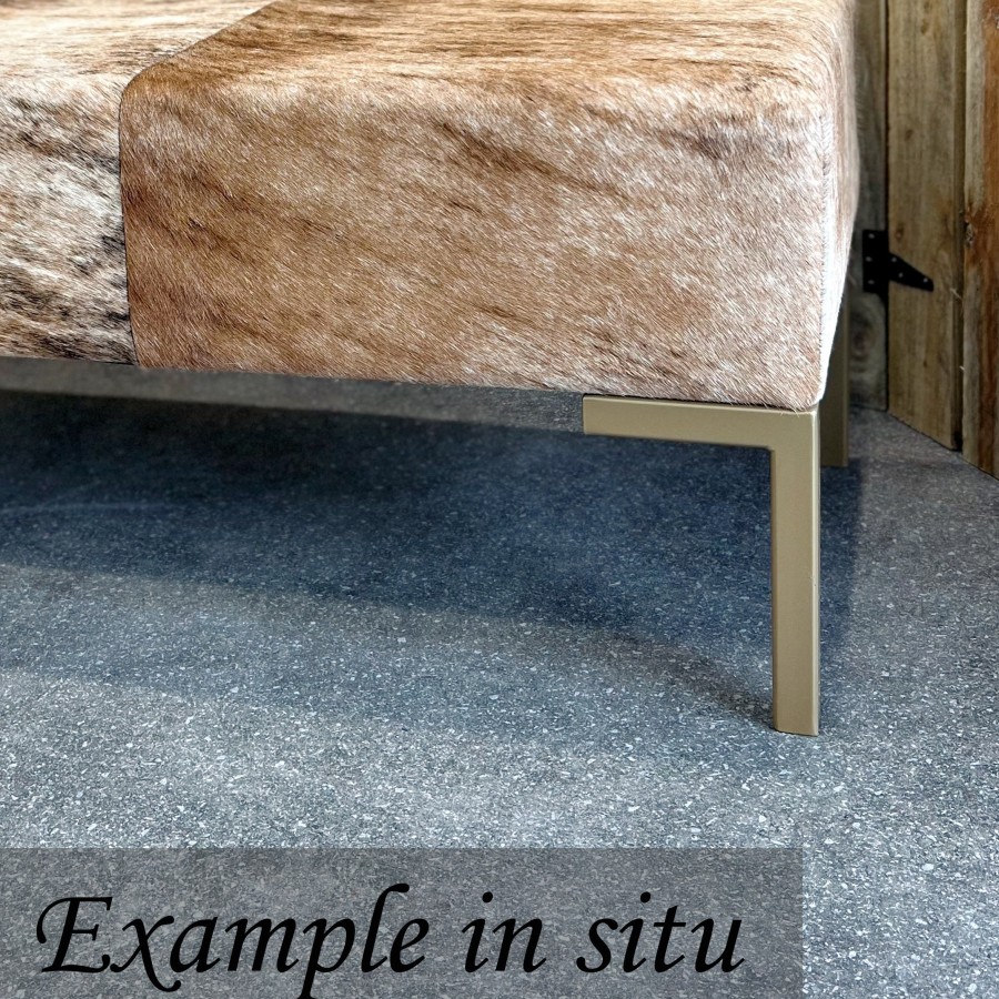 Set of 4 Premium L-shaped modern steel furniture legs 3