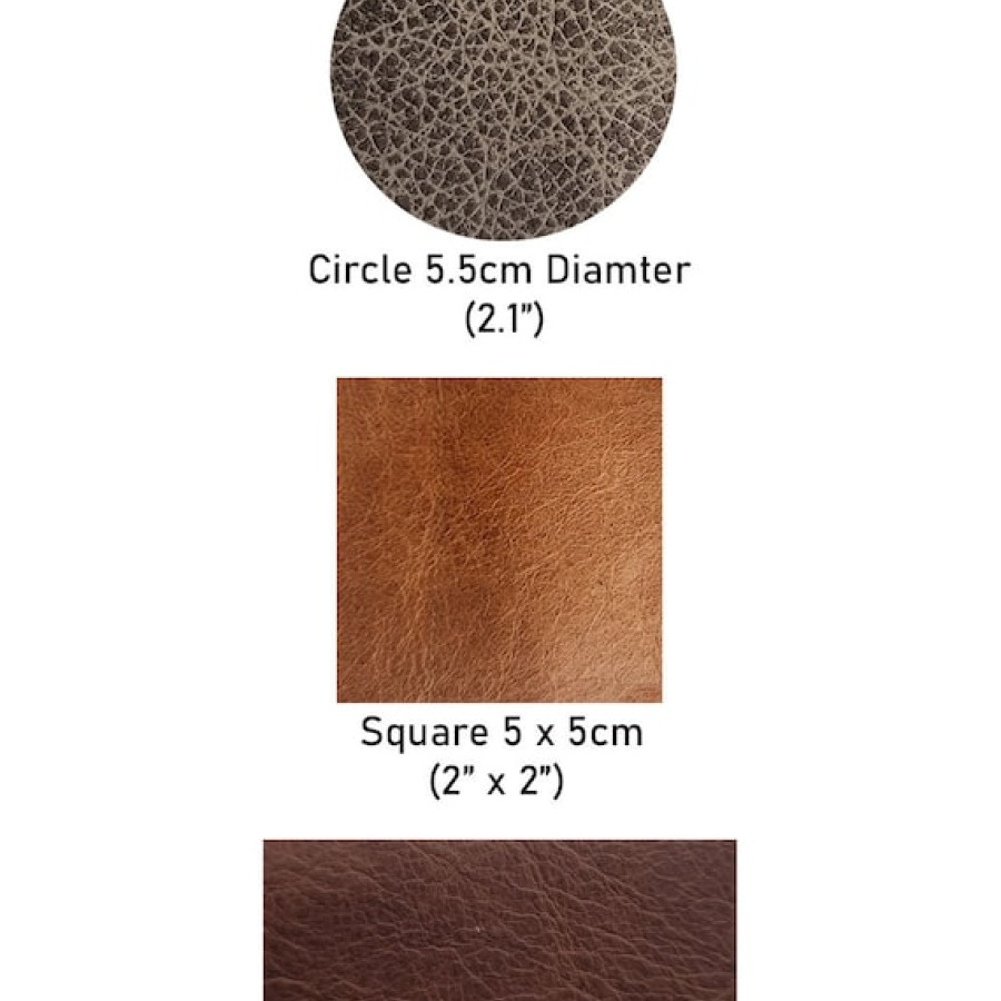 Personalized Leather Patch | laser etched | Customised with Text Initials or logo| Rectangle, Circle, square 7