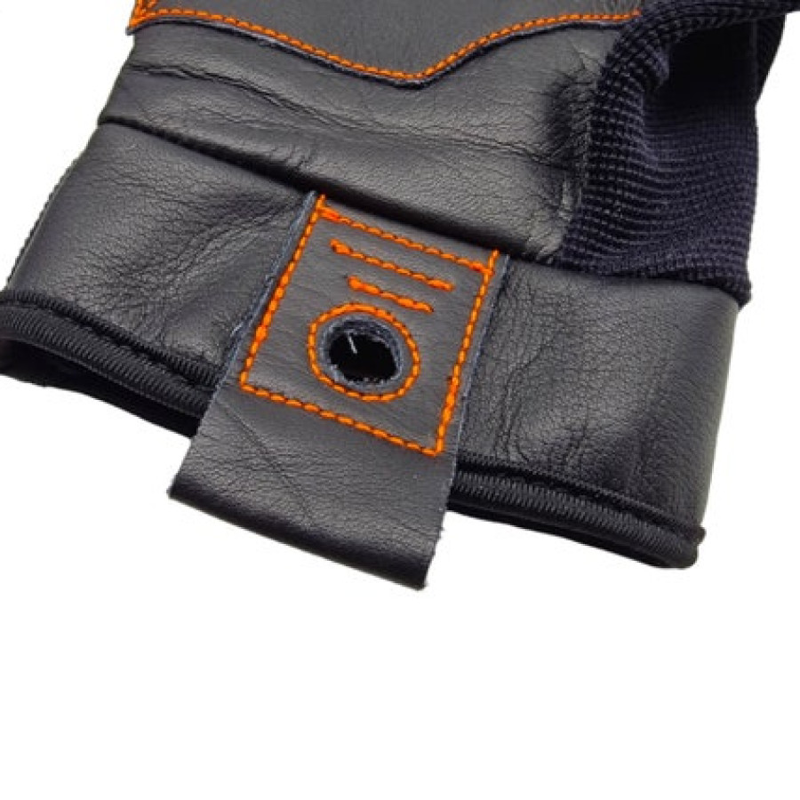 Super Tough Black Leather Customisable Work Gloves, General Purpose Garden Gloves, Heavy Duty Gloves, Men's Workwear 6