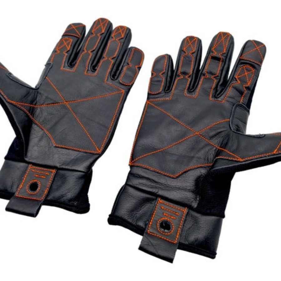 Super Tough Black Leather Customisable Work Gloves, General Purpose Garden Gloves, Heavy Duty Gloves, Men's Workwear 7