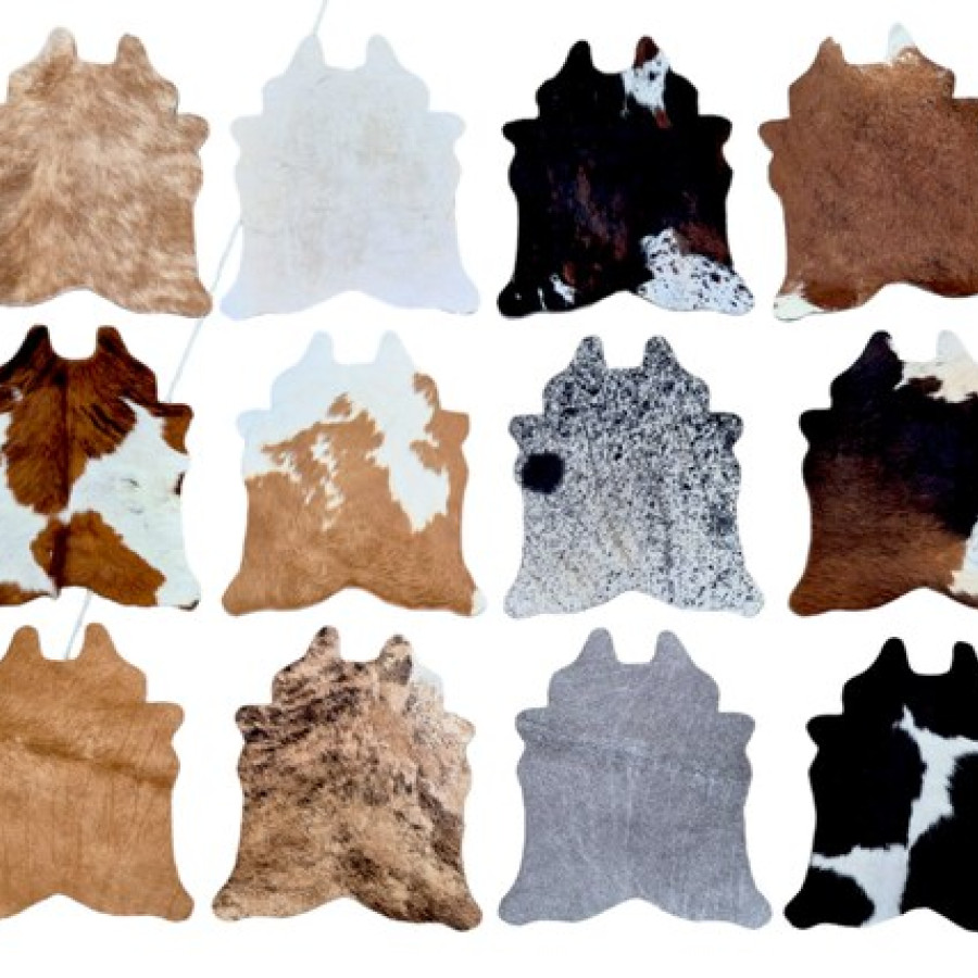 Genuine cowhide mini rugs / cowhide mats / cowhide table center piece / cowhide wall hanging 3