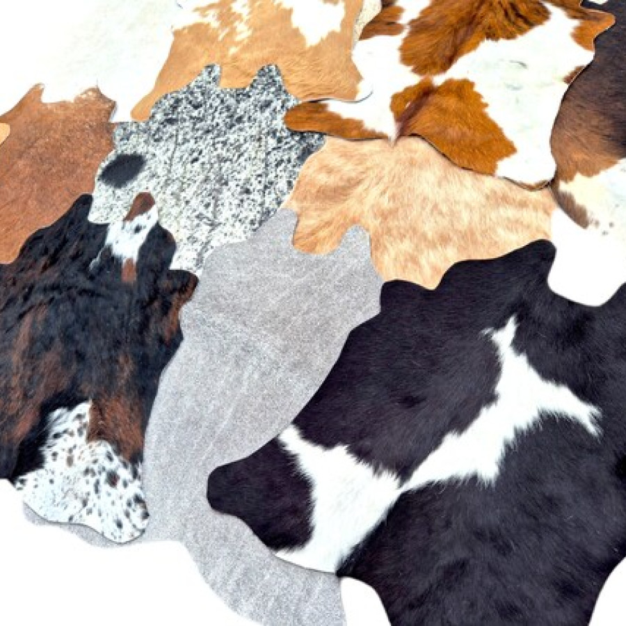 Genuine cowhide mini rugs / cowhide mats / cowhide table center piece / cowhide wall hanging 6