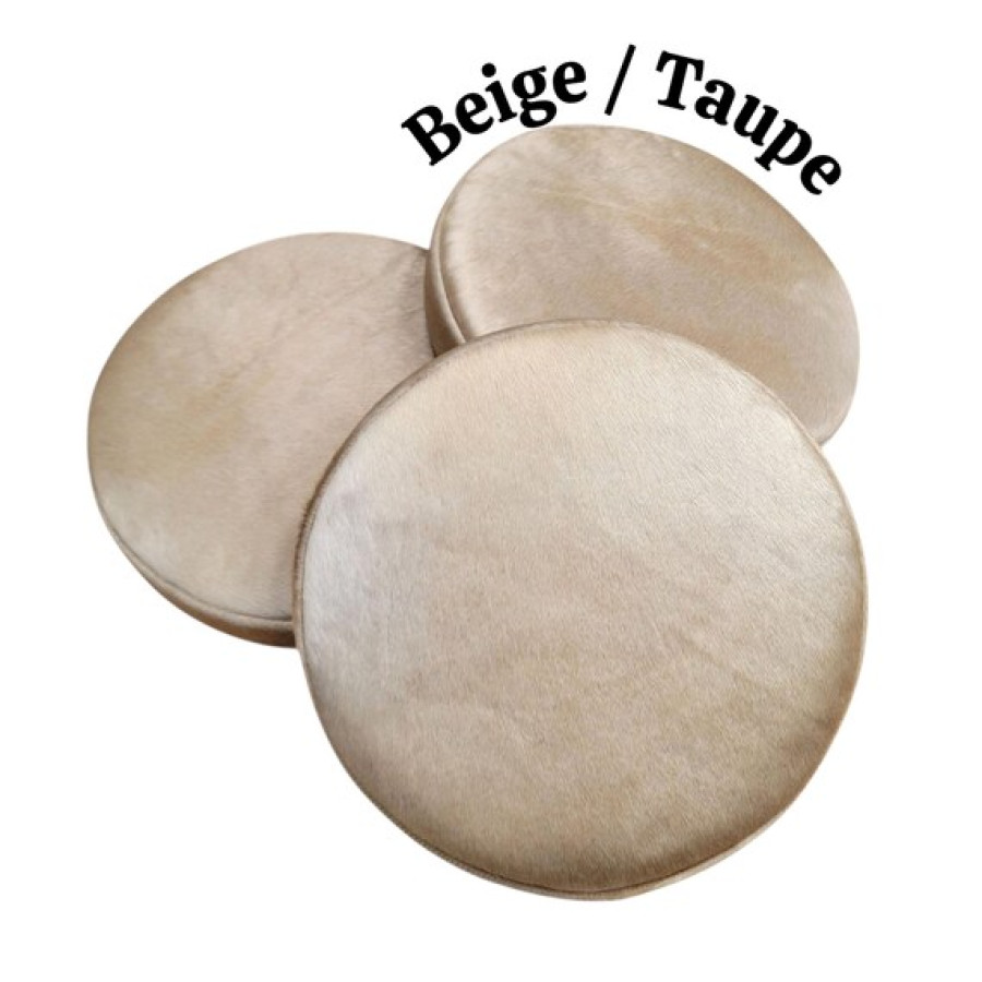 Genuine Cowhide Replacement Round 14" Stool Seat 4