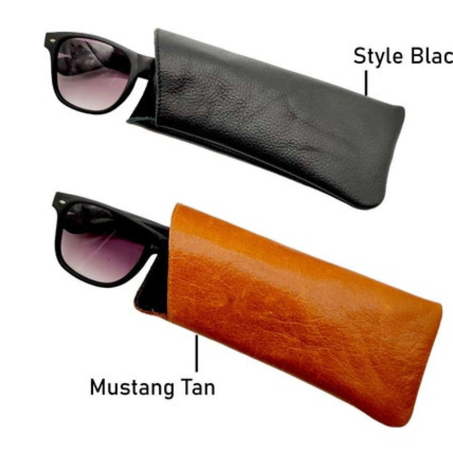 Embossed Leather Glasses Case, Handmade in Texas 5