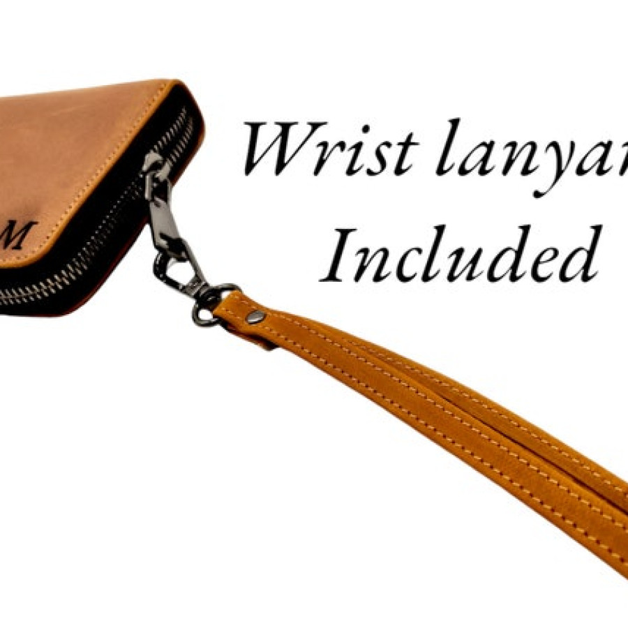 Customised / personalised ladies premium Genuine Leather Wallet - Large leather wallet with custom embossed name or initials 4