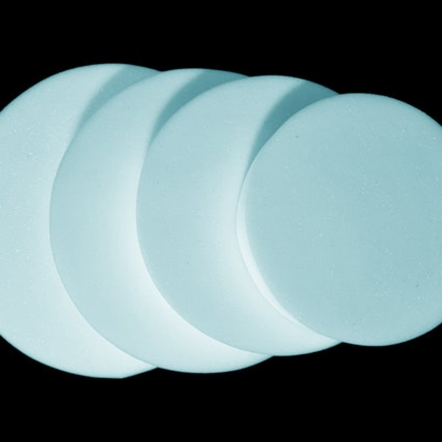 Upholstery Grade Precut circular foam  |  medium-soft  | Round Foam | 55mm (2.2")  thick | Available in various sizes! | Bar stool seat 3