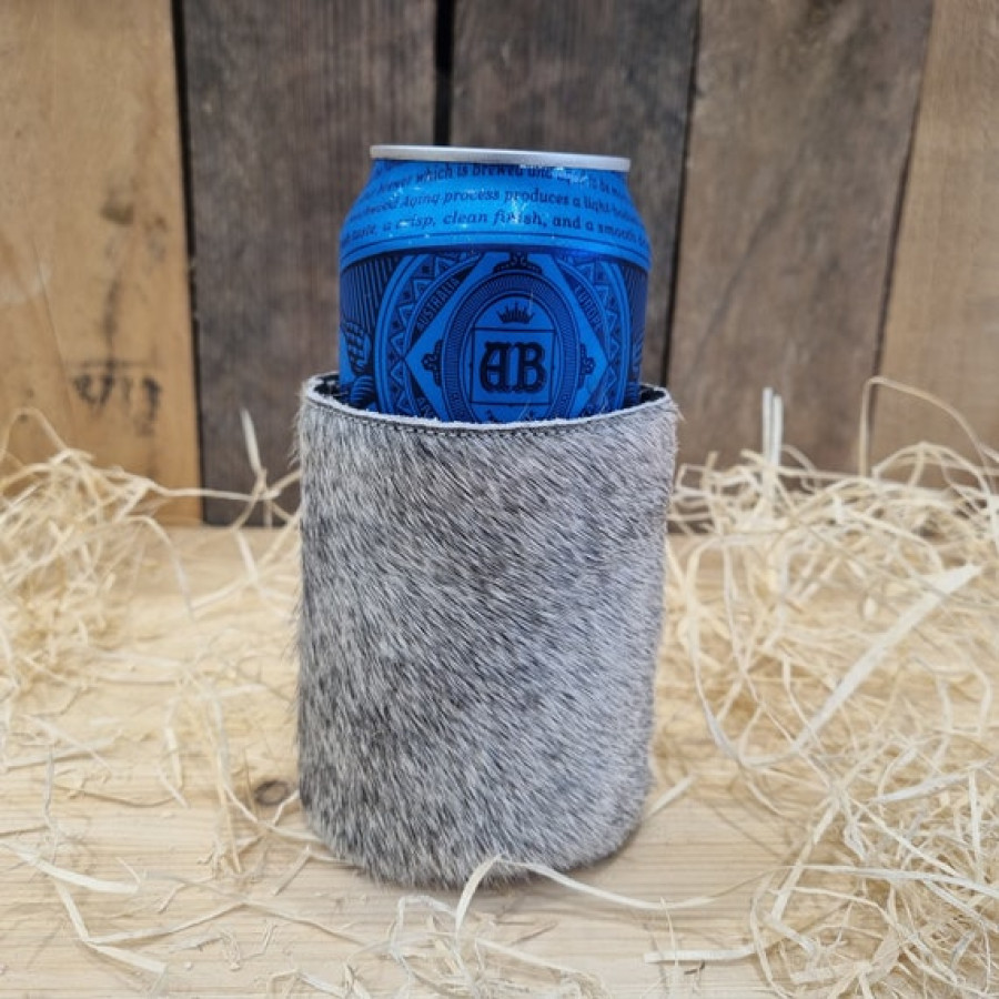 Genuine cowhide and neoprene beer Coosies / can coolers - for 12oz/ 16oz cans - Groomsman gift - Handmade 7