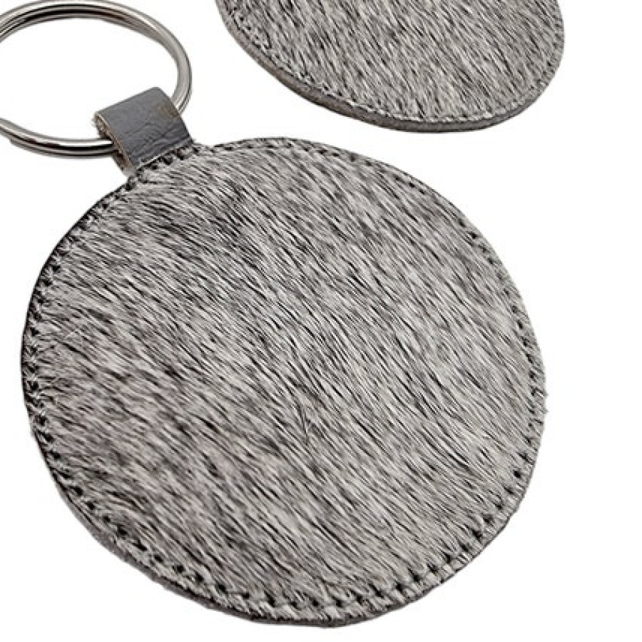 Customised genuine cowhide and leather keyring / keychain with laser engraved text / font of your choice! Housewarming gift / New house 6