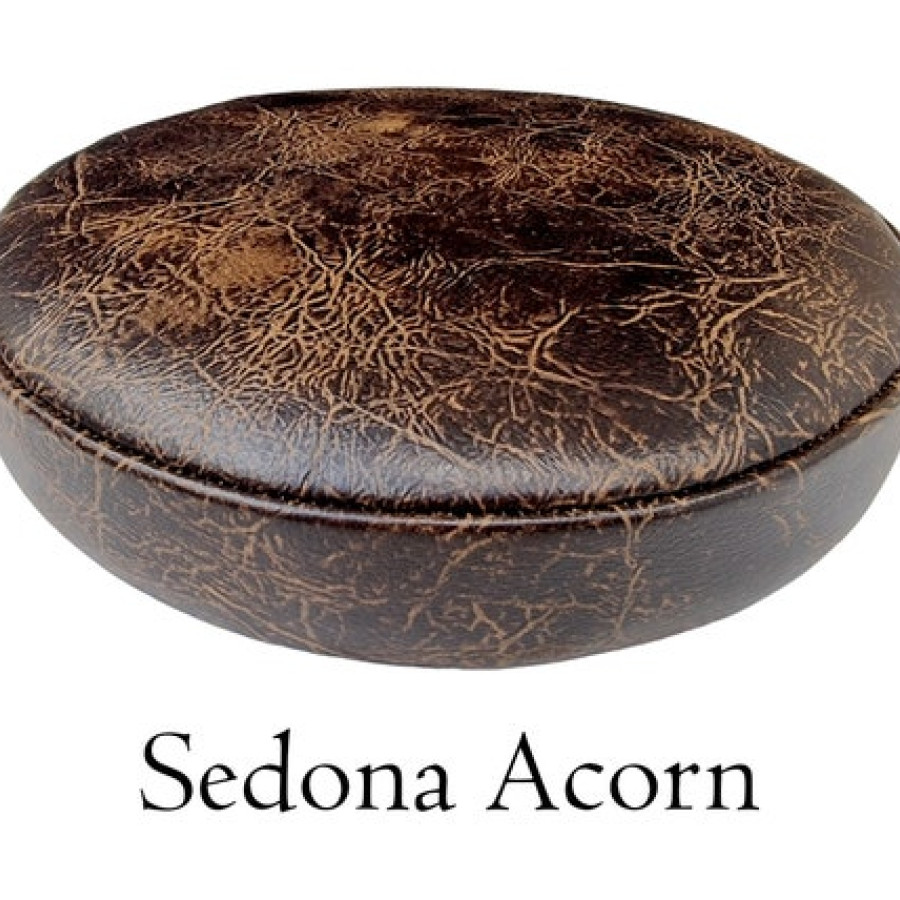 Handmade Genuine Leather Round stool Replacement Seat /  for Counter Stools and bar stools - Various colors Available 4