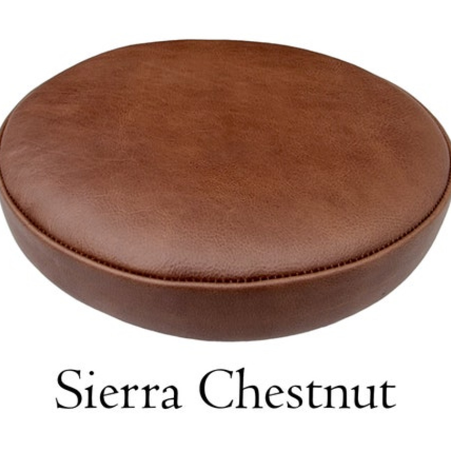 Handmade Genuine Leather Round stool Replacement Seat /  for Counter Stools and bar stools - Various colors Available 7