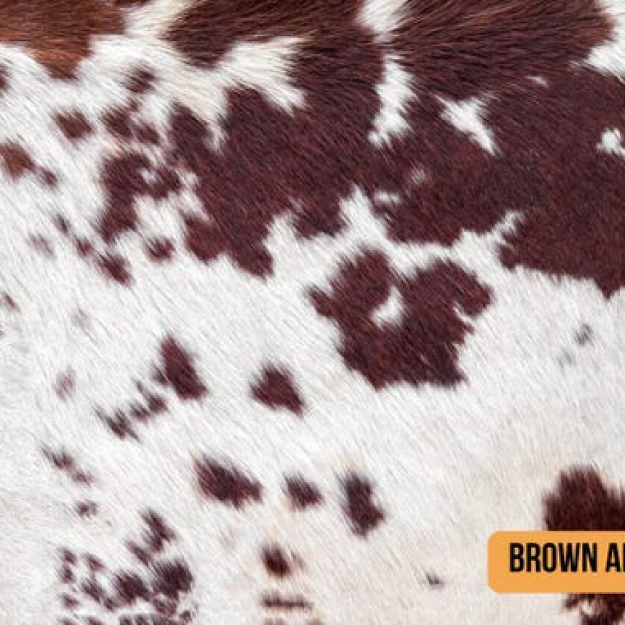 Genuine fur-on Cowhide Material Pieces/Swatch/Scrap in Various Colours/Sizes 3