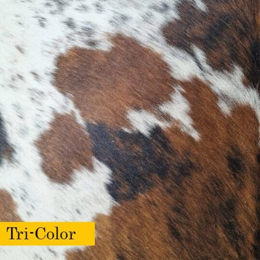 Genuine fur-on Cowhide Material Pieces/Swatch/Scrap in Various Colours/Sizes 5