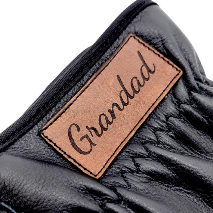 Customised Black Leather Thermal Gloves, Winter cold weather Driving Gloves 7