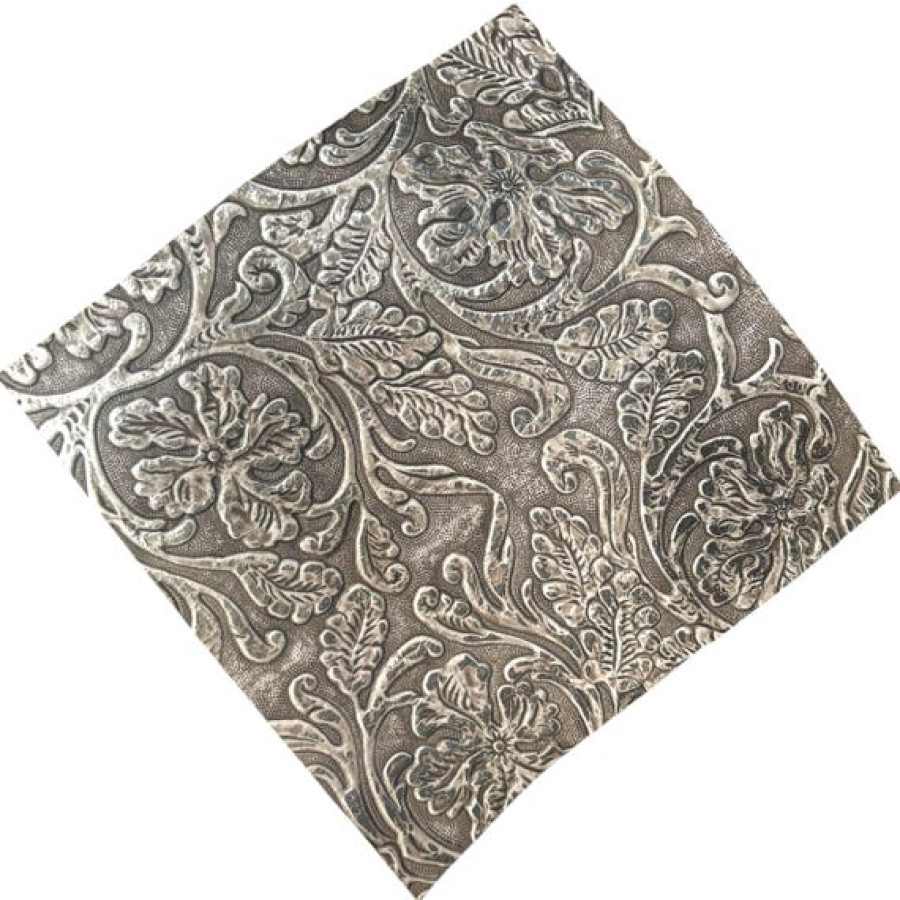 Genuine Cowboy Tool Embossed Leather | Metallic Leather | Various Sizes 5