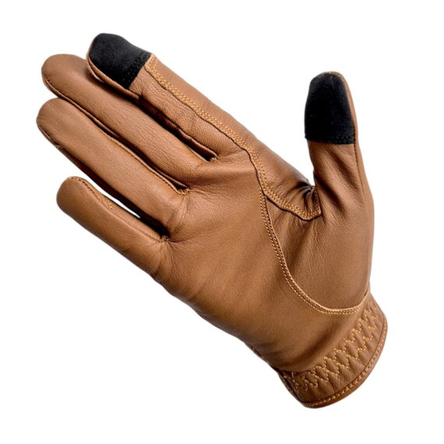 Personalised Ladies Leather Horse Riding Gloves - Laser engraved with text or logo of your choice 5