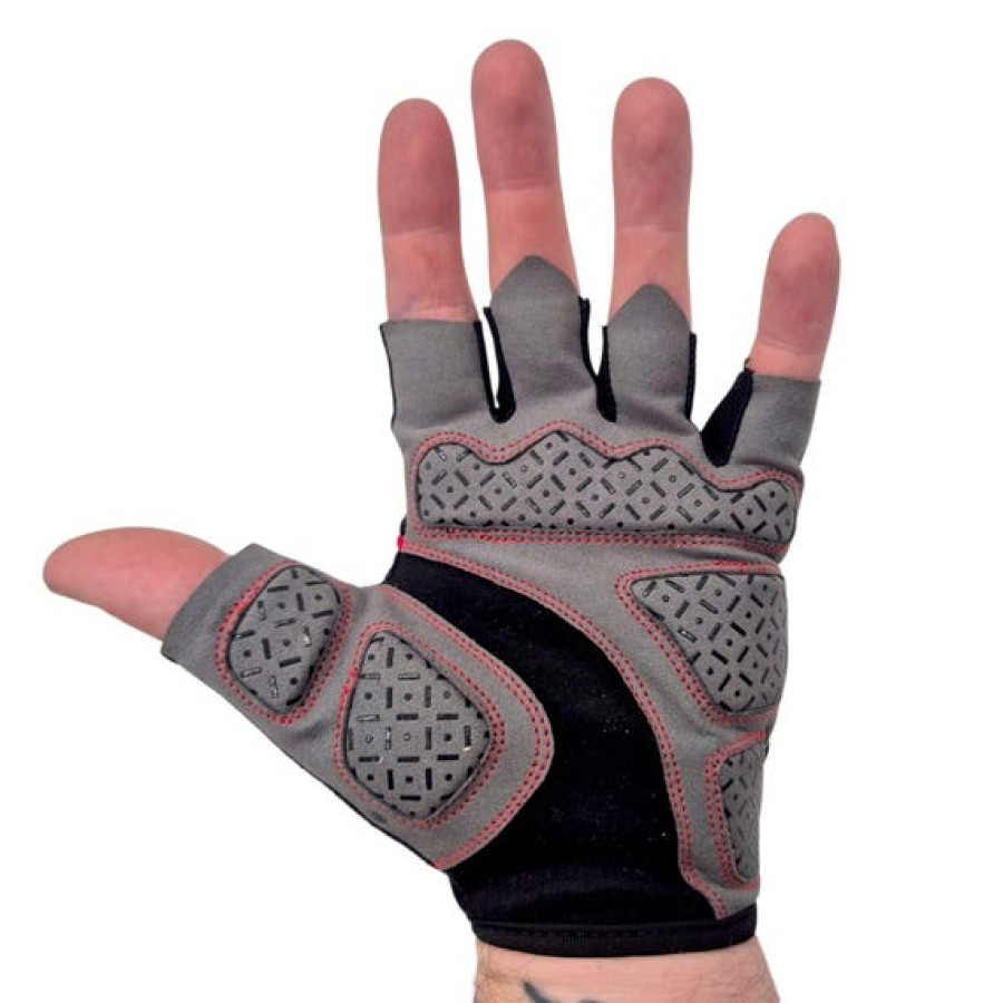 Personalised Fingerless Cycling Gloves / Biker Gloves - Add your text or logo! (B) 4