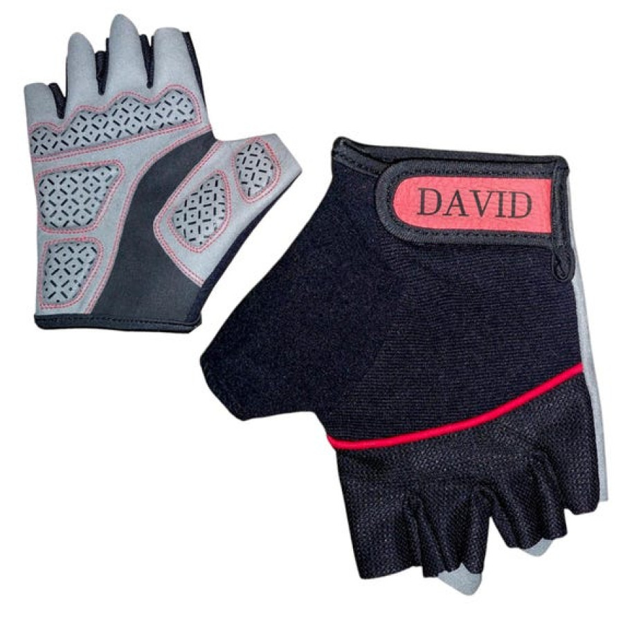 Personalised Fingerless Cycling Gloves / Biker Gloves - Add your text or logo! (B) 5