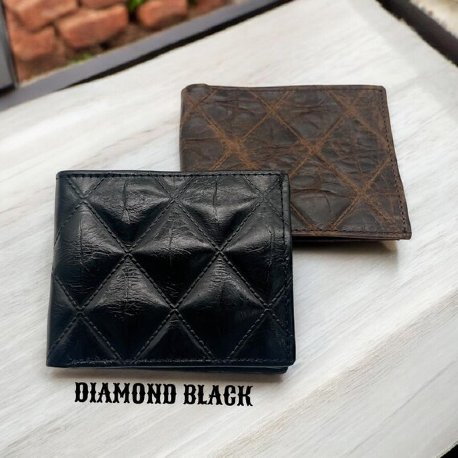 Croc Genuine Leather Vintage Bi-fold Wallet - Available in various styles 3