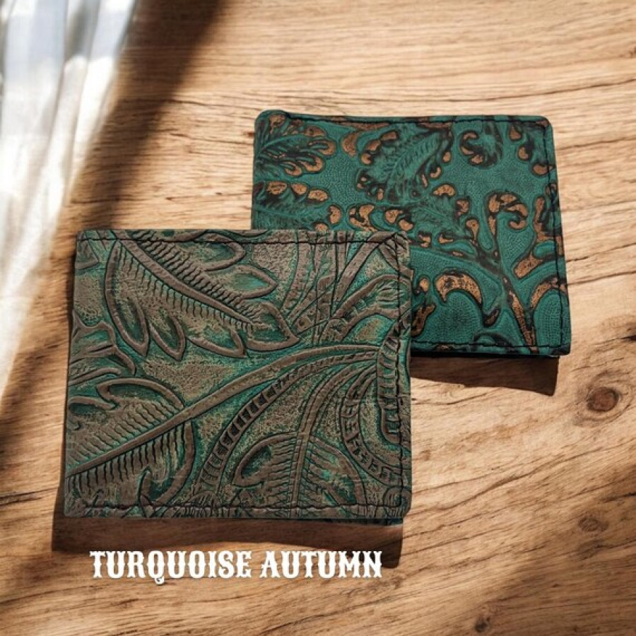 Cowboy Tool Genuine Leather Vintage Bi-fold Wallet - Available in various styles 2