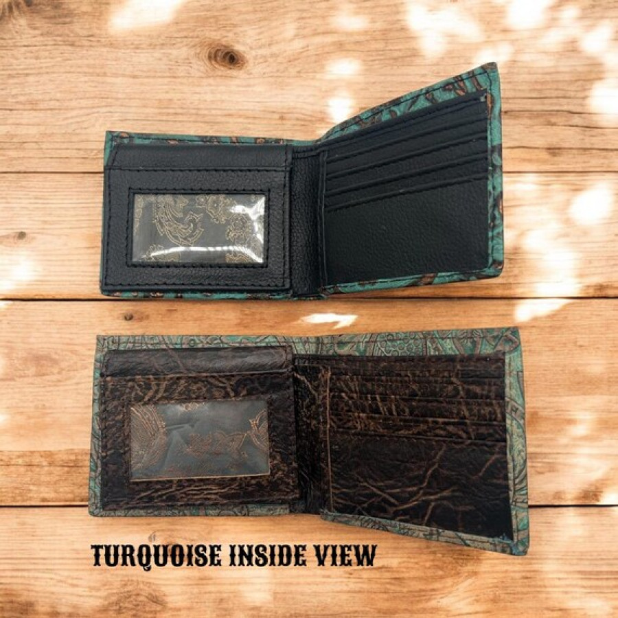 Cowboy Tool Genuine Leather Vintage Bi-fold Wallet - Available in various styles 6