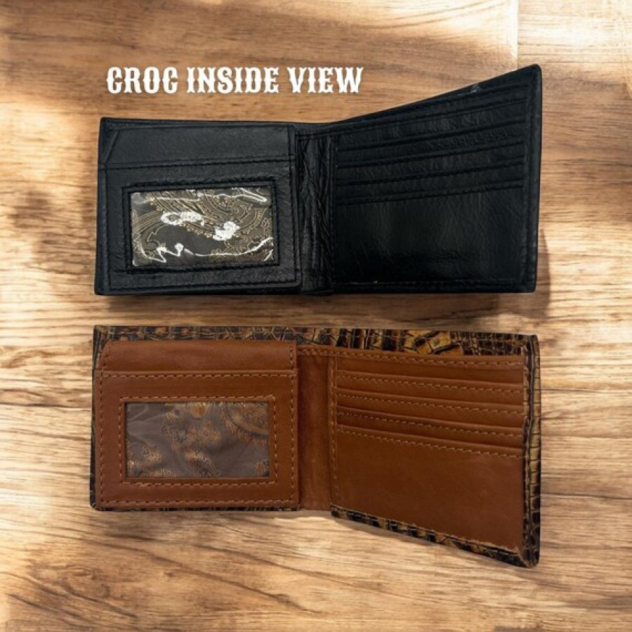 Genuine Leather Embossed Vintage Western Bi-fold wallets - Available in 4 stunning designs 5