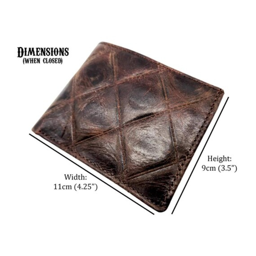 Genuine Leather Embossed Vintage Western Bi-fold wallets - Available in 4 stunning designs 8