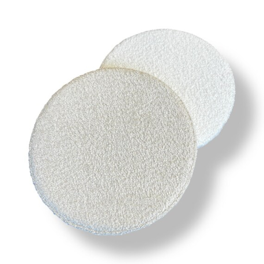 Handmade Boulce Fabric / Teddy Fabric Round Bar Stool seats / Counter Stool Replacement Seat Tops - 2 colours Available 9