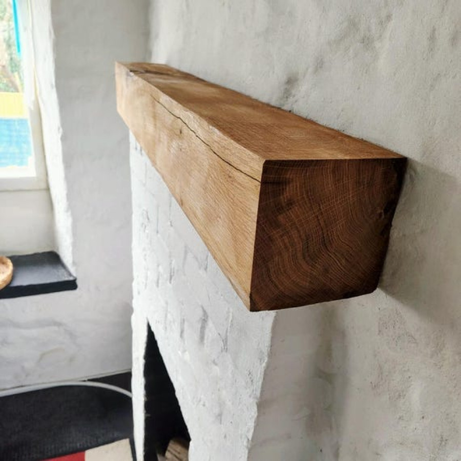 Oak Fireplace Beams 2-3 Air Dried and Oiled fireplace - Mantelpiece - Customised Sizes 2