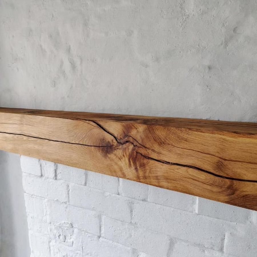 Oak Fireplace Beams 2-3 Air Dried and Oiled fireplace - Mantelpiece - Customised Sizes 3