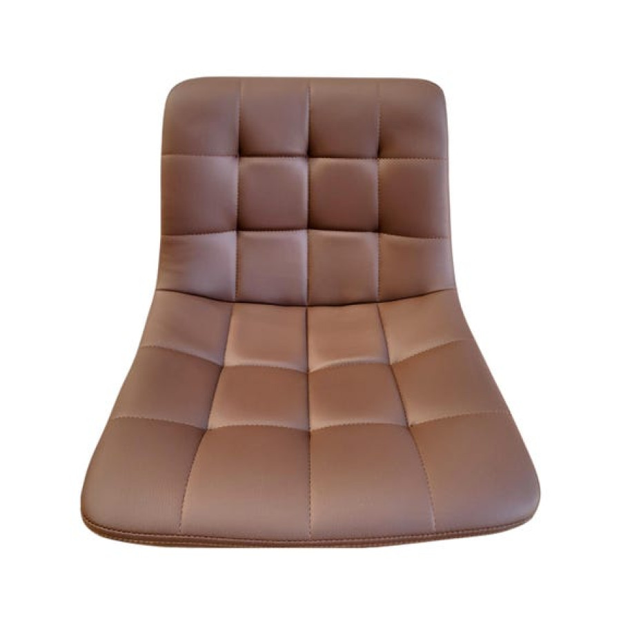 Replacement bar stool seat for gas lift stool base (SOLD INDIVIDUALLY) - In grey quilted  faux leather 3