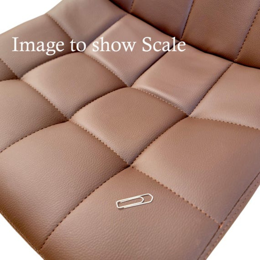 Replacement bar stool seat for gas lift stool base (SOLD INDIVIDUALLY) - In grey quilted  faux leather 9