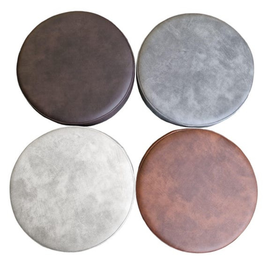 Round Bar Stool Seat - Handmade Premium Quality Faux Leather / Counter Stool Replacement Seat Tops - Various colours Available 3