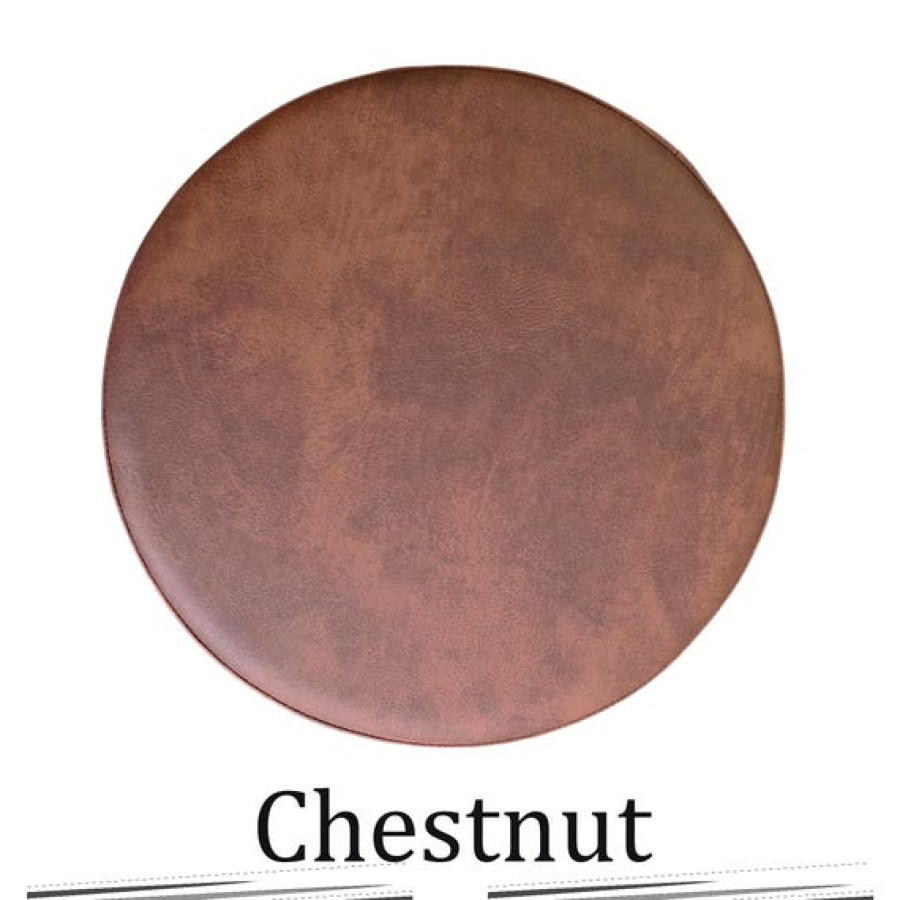 Round Bar Stool Seat - Handmade Premium Quality Faux Leather / Counter Stool Replacement Seat Tops - Various colours Available 5