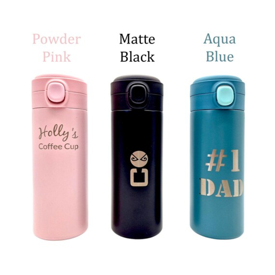 Custom Engraved Travel Mug / Coffee Cup - Add your custom text or logo! 2