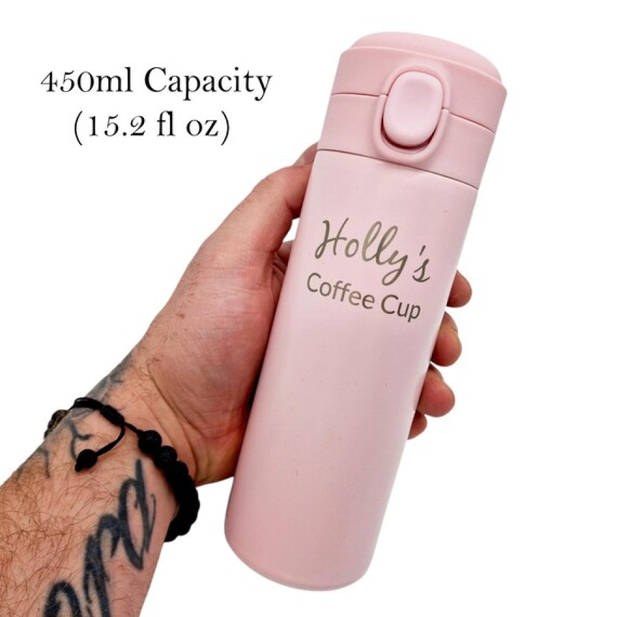 Custom Engraved Travel Mug / Coffee Cup - Add your custom text or logo! 3