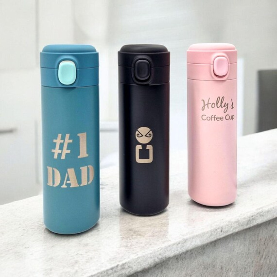 Custom Engraved Travel Mug / Coffee Cup - Add your custom text or logo! 8