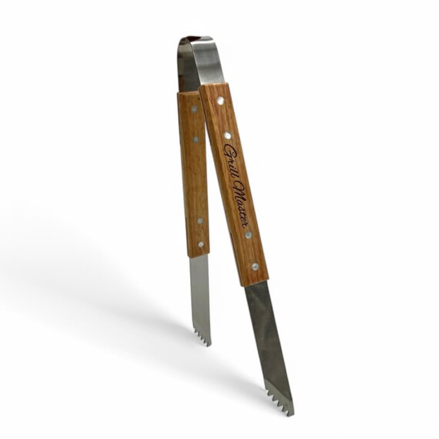 Personalised Laser Engraved Grill Tools Gift Set for BBQ Including Spatula and Tongues 7