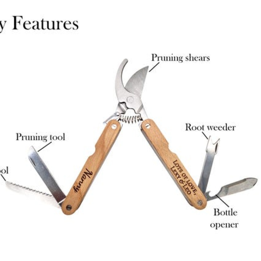 Custom engraved Gardeners Multi-tool | Garden Pruner | Secateurs 4