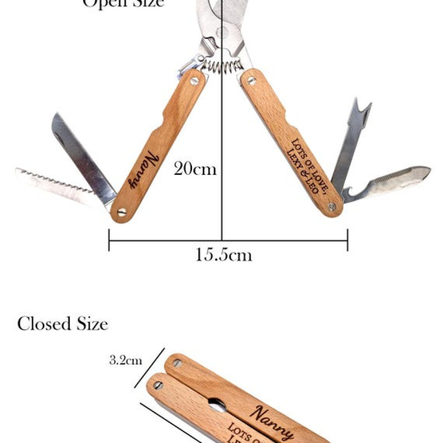 Custom engraved Gardeners Multi-tool | Garden Pruner | Secateurs 5