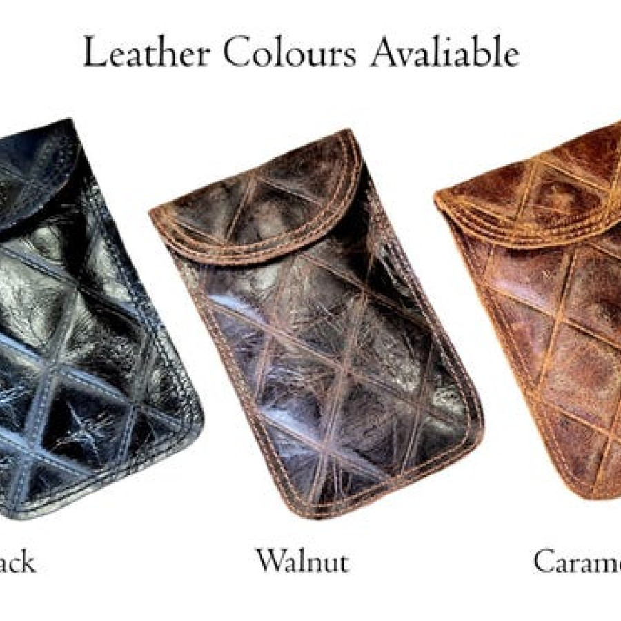Genuine Leather RFID signal-blocking Faraday pouch 4
