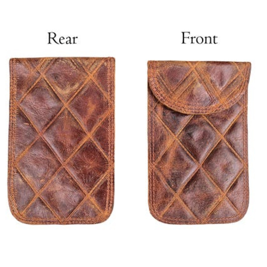 Genuine Leather RFID signal-blocking Faraday pouch 6