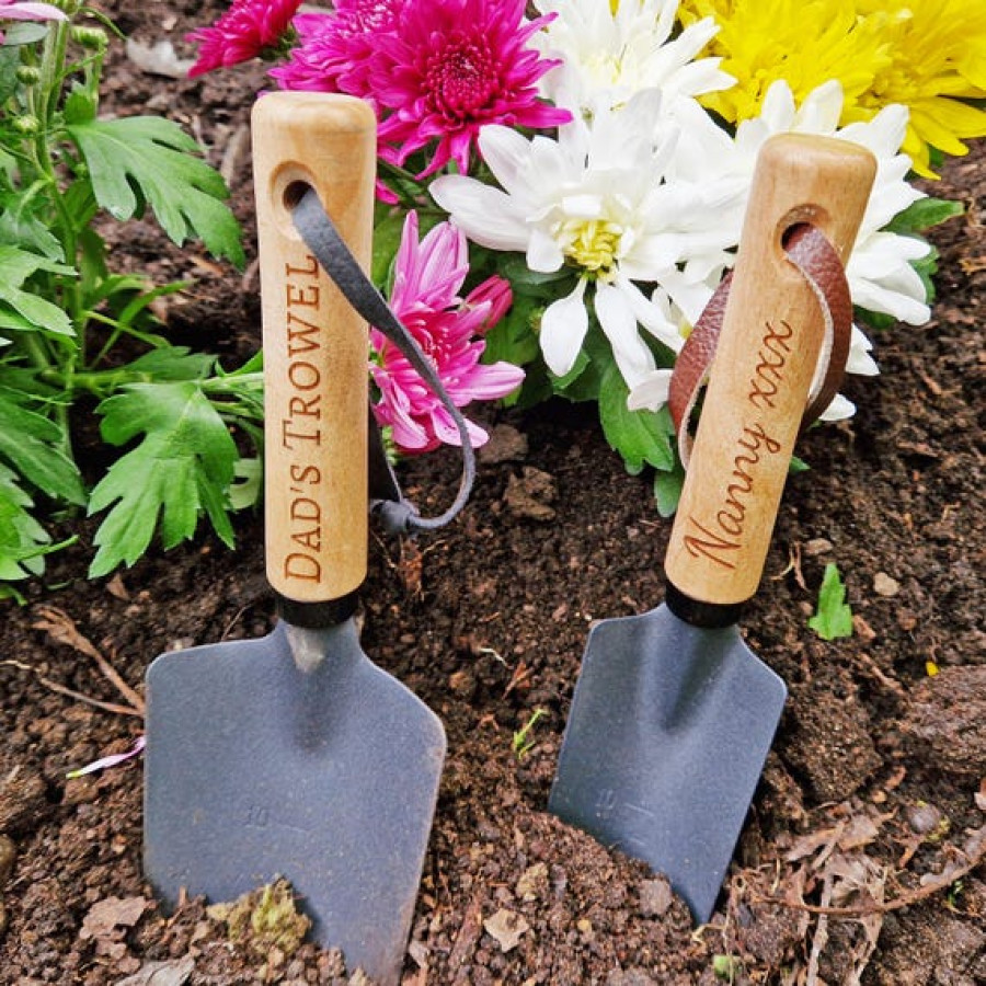 Customisable garden trowel gift - Laser engraved with your text or logo 0