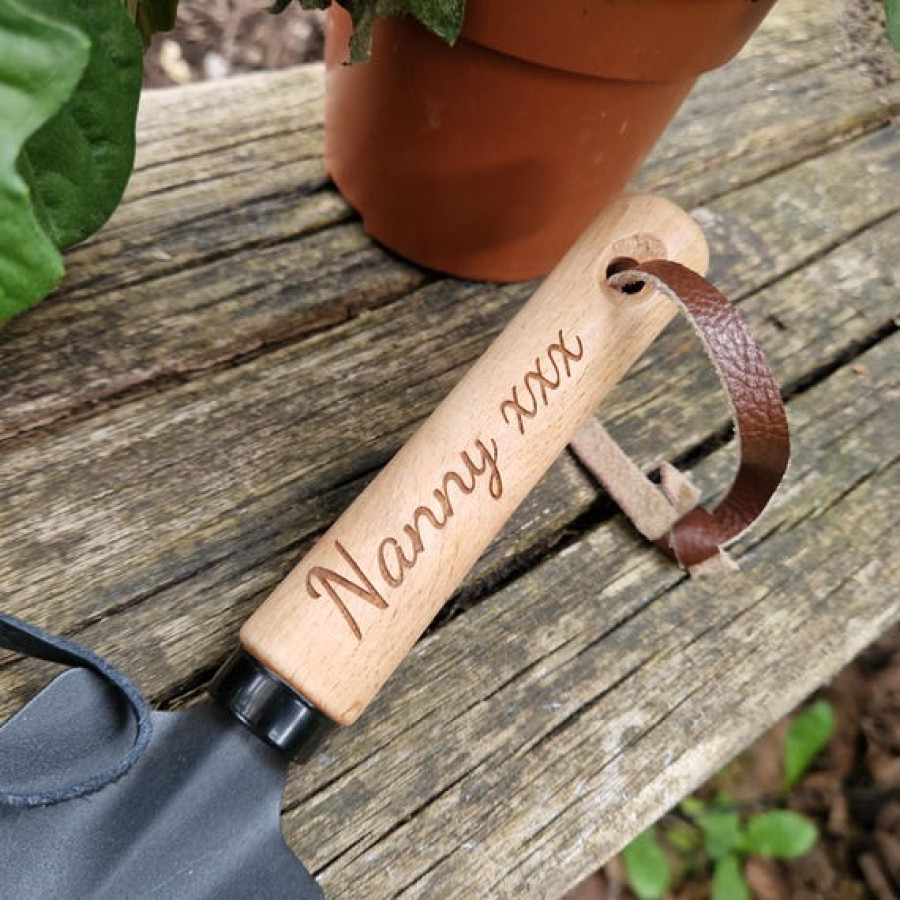Customisable garden trowel gift - Laser engraved with your text or logo 3