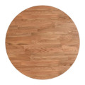 Round Solid Oak Table top | Light Brown Finish | Replacement Tabletop | Solid Oak Dining Top | Oak Round Table