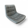 Replacement bar stool seat for gas lift stool base (SOLD INDIVIDUALLY) - In grey quilted  faux leather
