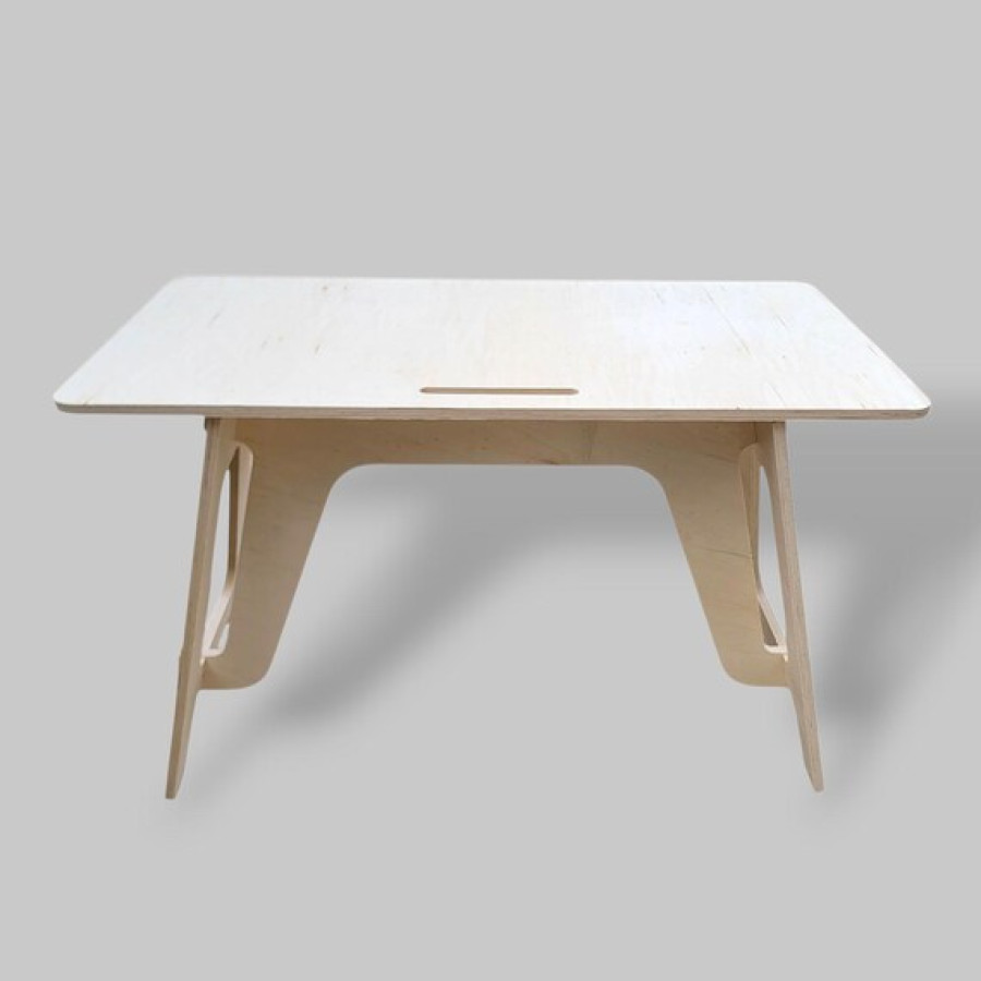 Scandinavian Style Office Computer Desk | Made Using CNC Cut Birch Plywood 5