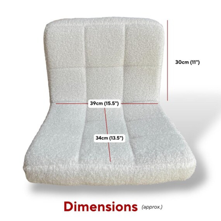 Handmade Boucle Fabric | Teddy Fabric Bar Stool | Counter Stool Replacement Seat Tops 1