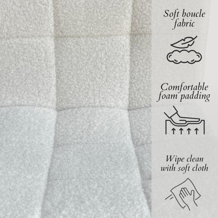 Handmade Boucle Fabric | Teddy Fabric Bar Stool | Counter Stool Replacement Seat Tops 7