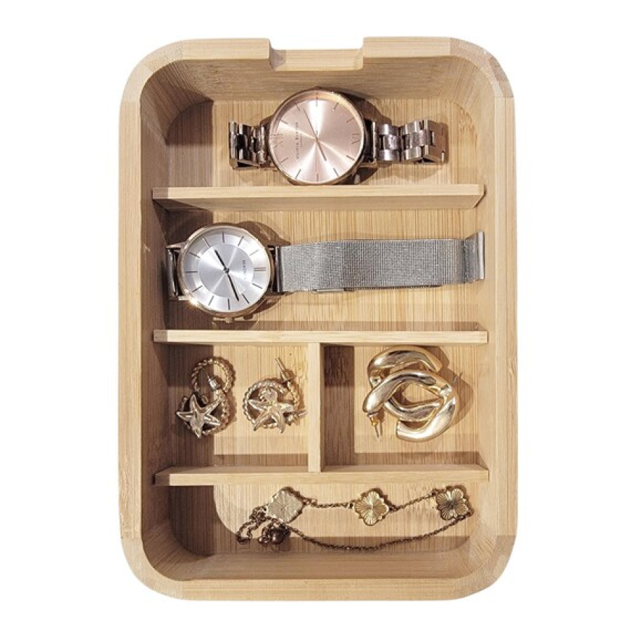 Bamboo Jewellery Box | Catch All Tray Organiser | Personalised Engraved Jewelry Box 4